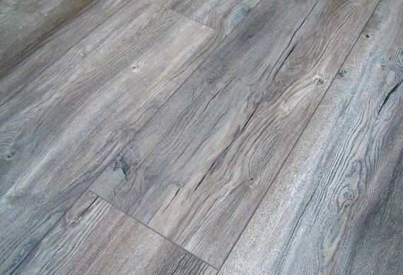 Kronotex Harbour Grey Oak wide plank laminate flooring