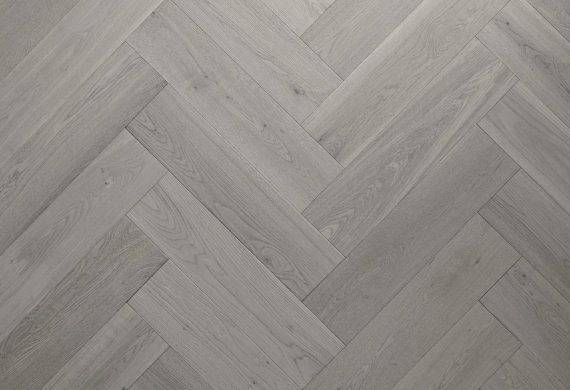 Herringbone Grey Oak laminate flooring