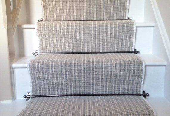 Fitting job with stair runner and rods