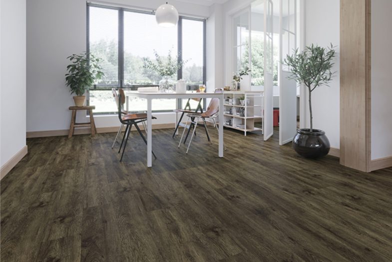 Misty oak LVT flooring click waterproof kitchen