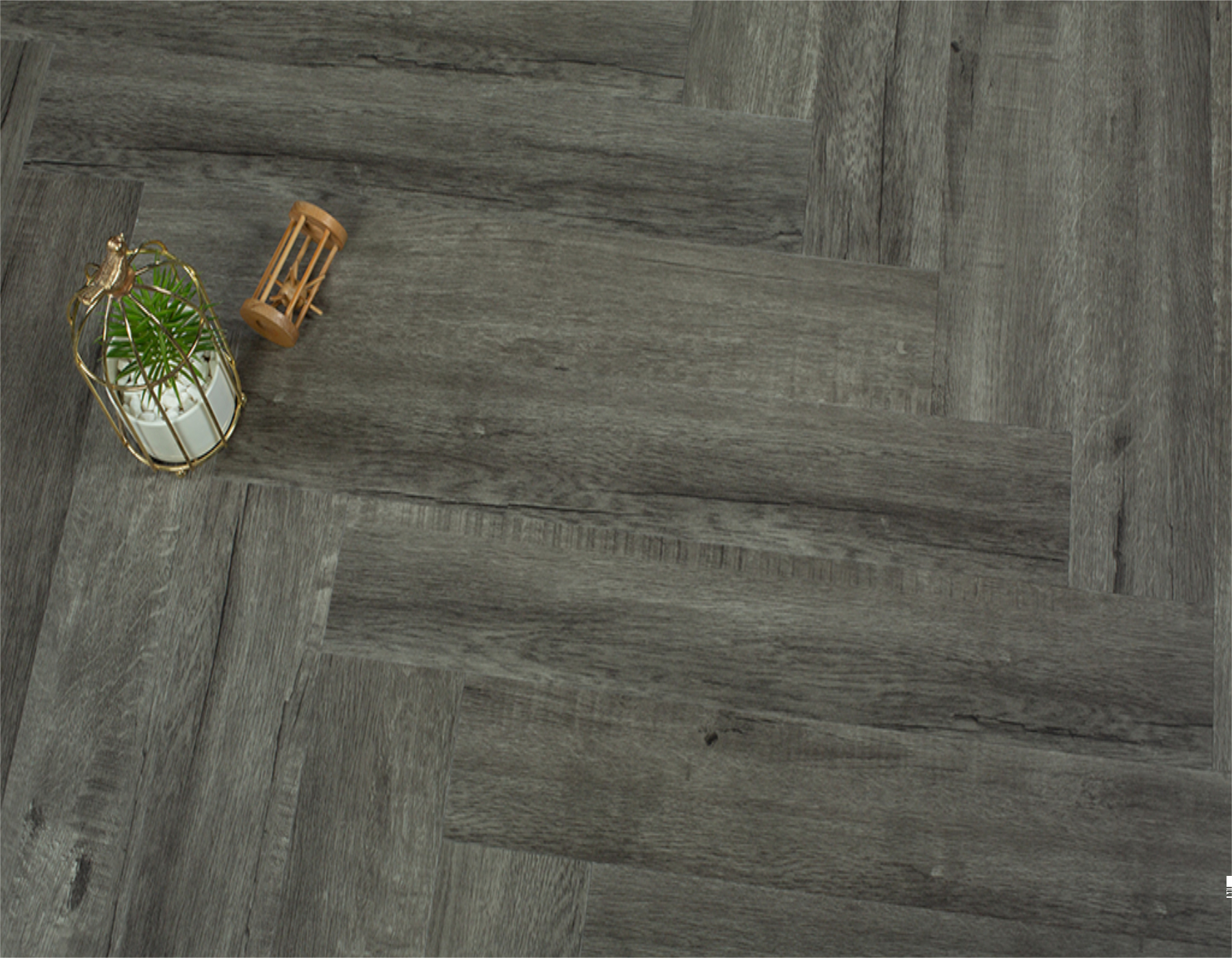 Moonlight Oak herringbone click flooring waterproof grey