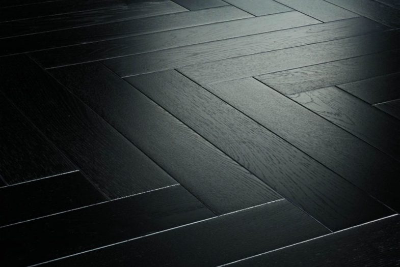 herringbone black oak laminate parquet flooring 12mm