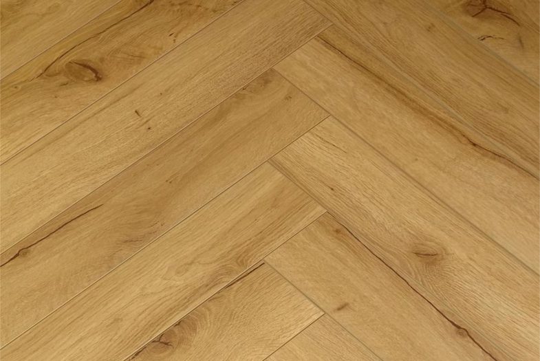 herringbone natural oak 12mm parquet laminate flooring