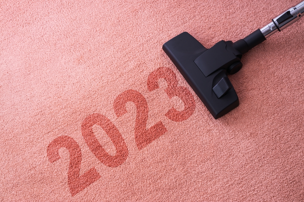 2023 marked into a new carpet