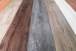 Wood flooring samples in Birmingham showroom 